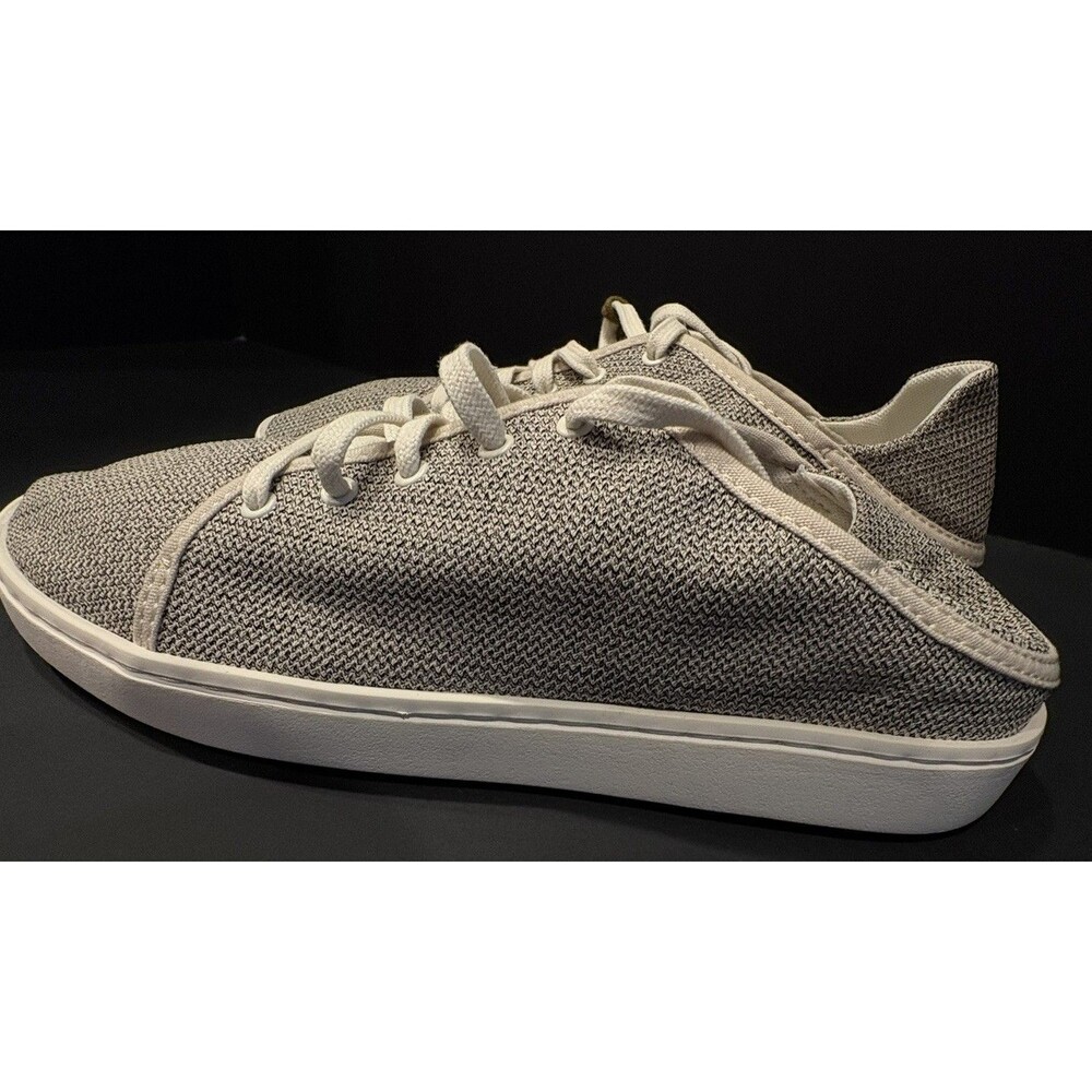 OluKai Pehuea Li Womens Size 8.5 Tapa White Sand Casual Sneakers 20379 NEW - Picture 2 of 8